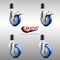 Service Caster 4 Inch 316SS Blue Poly Swivel 1-5/8 Inch Expanding Stem Caster Lock Brake, 2PK SS316TTLEX20S414-PPUB-BLUE-2-S-2-158 - alternate 3